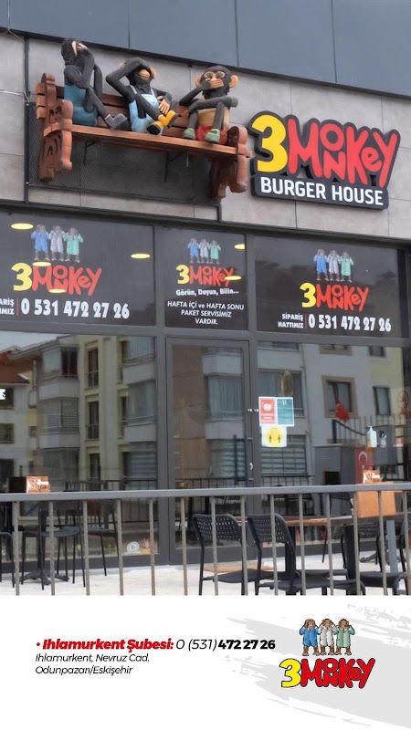 Three monkey Burger house Ihlamurkent - Odunpazarı